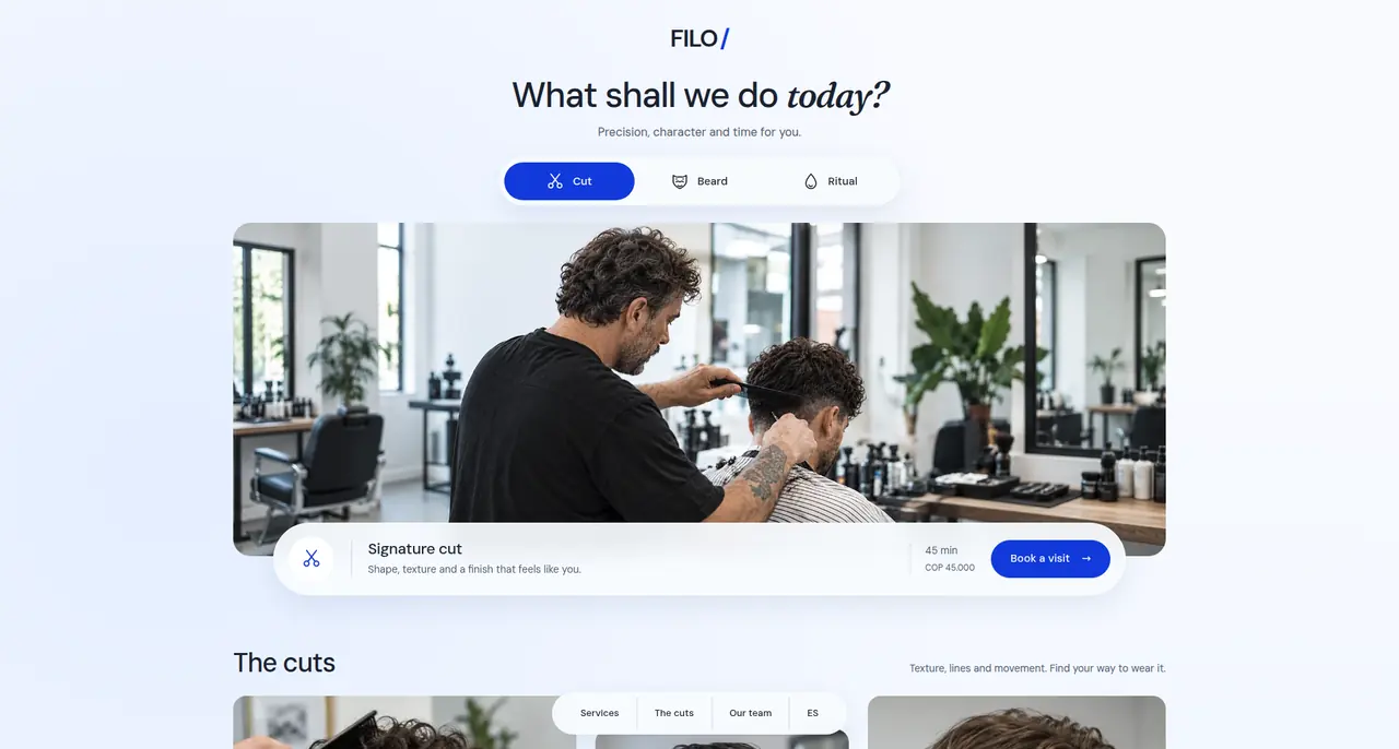 FILO · Commercial website